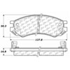 PosiQuiet Semi Met Pads 1991-1998 Saturn SC SC1 SC2 SL SL1 SL2 SW1 SW2 - image 3