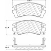 PosiQuiet Semi Met Pads 1991-2006 for Nissan NX fits Sentra Tsuru - image 1