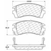 PosiQuiet Semi Met Pads 1991-2006 for Nissan NX fits Sentra Tsuru - image 2