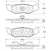 PosiQuiet Semi Met Pads 1989-2010 Chrysler Dodge Eagle Plymouth 300M Acclaim Breeze Cirrus Concorde - image 1