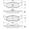 PosiQuiet Semi Met Pads 1989-2010 Chrysler Dodge Eagle Plymouth 300M Acclaim Breeze Cirrus Concorde - image 4