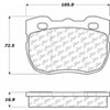 PosiQuiet Semi Met Pads 1994-1999 Land Rover Discovery - image 1
