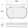 PosiQuiet Semi Met Pads 1994-1999 Land Rover Discovery - image 2
