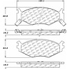 PosiQuiet Semi Met Pads 1991-1995 Chrysler Dodge Plymouth Acclaim Caravan Daytona Grand Caravan Gran - image 1