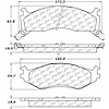 PosiQuiet Semi Met Pads 1991-1995 Chrysler Dodge Plymouth Acclaim Caravan Daytona Dynasty Grand Cara - image 1