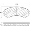 PosiQuiet Semi Met Pads 1992-1993 Mazda MPV - image 1
