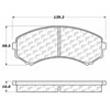PosiQuiet Semi Met Pads 1992-1993 Mazda MPV - image 2