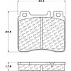 PosiQuiet Semi Met Pads 1991-1999 Mercedes-Benz 300SD 300SE 400SE 400SEL 500SEC 500SEL 600SEC 600SEL - image 1