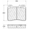 PosiQuiet Semi Met Pads 1991-1999 Mercedes-Benz 300SD 300SE 400SE 400SEL 500SEC 500SEL 600SEC 600SEL - image 2