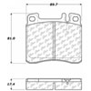 PosiQuiet Semi Met Pads 1991-1999 Mercedes-Benz 300SD 300SE S320 S350 - image 2