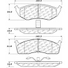 PosiQuiet Semi Met Pads 1993-2002 Chrysler Dodge Eagle Plymouth Caravan Concorde Grand Caravan Grand - image 1