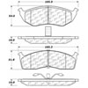 PosiQuiet Semi Met Pads 1993-2002 Chrysler Dodge Eagle Plymouth Caravan Concorde Grand Caravan Grand - image 2