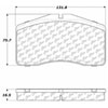 PosiQuiet Semi Met Pads 1992-1998 Porsche 911 928 - image 2