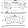 PosiQuiet Semi Met Pads 1990-1996 Buick Chevrolet Caprice Commercial Chassis Impala Roadmaster - image 2