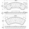 PosiQuiet Semi Met Pads 1990-1996 Buick Chevrolet Caprice Commercial Chassis Impala Roadmaster - image 4