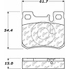 PosiQuiet Semi Met Pads 1986-1995 Mercedes-Benz 190E 300E 320E C220 C280 - image 1