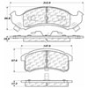 PosiQuiet Semi Met Pads 1994-1999 Buick Cadillac Chevrolet Oldsmobile Pontiac 88 98 Aurora Bonnevill - image 2
