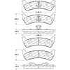 PosiQuiet Semi Met Pads 1993-2005 Ford Jeep Explorer Explorer Sport Trac Grand Cherokee Grand Wagoneer - image 1