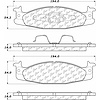 PosiQuiet Semi Met Pads 1994-2003 Ford Bronco E-150 Club Wagon E-150 Econoline E-150 Econoline Club Wagon F-150 - image 1