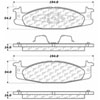 PosiQuiet Semi Met Pads 1994-2003 Ford Bronco E-150 Club Wagon E-150 Econoline E-150 Econoline Club Wagon F-150 - image 2