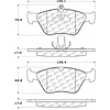 PosiQuiet Semi Met Pads 1994-1996 Saab 900 - image 1