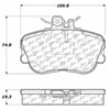 PosiQuiet Semi Met Pads 1994-1998 Mercedes-Benz C220 C230 C280 - image 2
