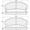 PosiQuiet Semi Met Pads 1995-2002 Ford Mazda Mercury B2300 B2500 B3000 B4000 Explorer Mountaineer Ranger - image 1