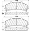 PosiQuiet Semi Met Pads 1995-2002 Ford Mazda Mercury B2300 B2500 B3000 B4000 Explorer Mountaineer Ranger - image 2