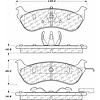 PosiQuiet Semi Met Pads 1996-2002 Ford Lincoln Mercury Crown Victoria Grand Marquis Town Car - image 1