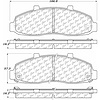 PosiQuiet Semi Met Pads 1997-2004 Ford Lincoln Blackwood F-150 F-150 Heritage - image 1