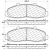 PosiQuiet Semi Met Pads 1997-2004 Ford Lincoln Blackwood F-150 F-150 Heritage - image 2