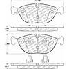 PosiQuiet Semi Met Pads 1995-2006 Audi Bentley BMW Chrysler Mercedes-Benz Rolls Royce Volkswagen 750 - image 1