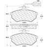 PosiQuiet Semi Met Pads 1994-1995 Volkswagen Golf Jetta - image 2
