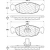 PosiQuiet Semi Met Pads 1997-2006 Jaguar Vanden Plas XJ8 XJR XK8 XKR - image 1
