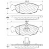 PosiQuiet Semi Met Pads 1997-2006 Jaguar Vanden Plas XJ8 XJR XK8 XKR - image 2