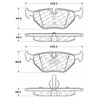PosiQuiet Semi Met Pads 1990-2008 BMW 318i 318is 318ti 320i 323Ci 323i 323is 325Ci 325i 325is 325iX 325xi 328Ci 328i 328is Z3 Z4 - image 2