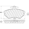 PosiQuiet Semi Met Pads 1984-2009 Audi Seat Volkswagen 4000 4000 Quattro Cabrio Cordoba Coupe Derby - image 1