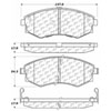 PosiQuiet Semi Met Pads 1989-1998 for Nissan 240SX Axxess Stanza - image 2