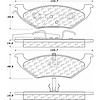 PosiQuiet Semi Met Pads 1997-2000 Chrysler Dodge Plymouth Grand Caravan Grand Voyager Town & Country - image 1