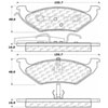 PosiQuiet Semi Met Pads 1997-2000 Chrysler Dodge Plymouth Grand Caravan Grand Voyager Town & Country - image 2