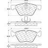 PosiQuiet Semi Met Pads 1996-2008 Chrysler Mercedes-Benz CLK320 CLK430 Crossfire E300 E320 E420 E430 SLK320 - image 1