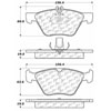 PosiQuiet Semi Met Pads 1996-2008 Chrysler Mercedes-Benz CLK320 CLK430 Crossfire E300 E320 E420 E430 SLK320 - image 2