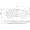 PosiQuiet Semi Met Pads 1999-2005 Ford Excursion F-250 Super Duty F-350 Super Duty - image 1