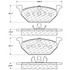 PosiQuiet Semi Met Pads 1998-2015 Audi Seat Volkswagen A1 A3 Beetle Cordoba CrossFox Golf Ibiza Jetta Leon Lupo Polo SportVan - image 1