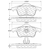 PosiQuiet Semi Met Pads 1999-2009 Volvo S60 S70 S80 V70 XC70 - image 1