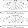 PosiQuiet Semi Met Pads 1999-2004 Ford Mustang - image 1
