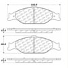 PosiQuiet Semi Met Pads 1999-2004 Ford Mustang - image 2