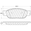 PosiQuiet Semi Met Pads 2000-2006 Ford Jaguar Lincoln LS S-Type Thunderbird - image 1