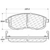 PosiQuiet Semi Met Pads 2002-2015 Infiniti for Nissan Renault fits Altima Cube I35 Maxima Safrane fits Sentra Versa - image 2