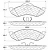 PosiQuiet Semi Met Pads 2000-2002 Dodge Dakota Durango - image 2